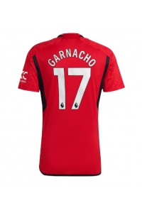 Fotbalové Dres Manchester United Alejandro Garnacho #17 Domácí Oblečení 2023-24 Krátký Rukáv